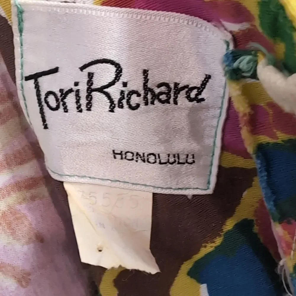 Vintage Tori Richard Honolulu Printed Cotton Maxi Dress - Picture 5 of 7